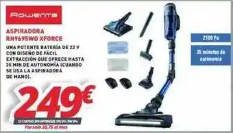 Mi electro Rowenta ASPIRADORA RH9695WO XFORCE oferta
