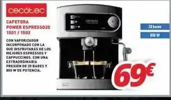 Mi electro Cecotec CAFETERA POWER ESPRESSO20 1501 ̸ 1503 oferta