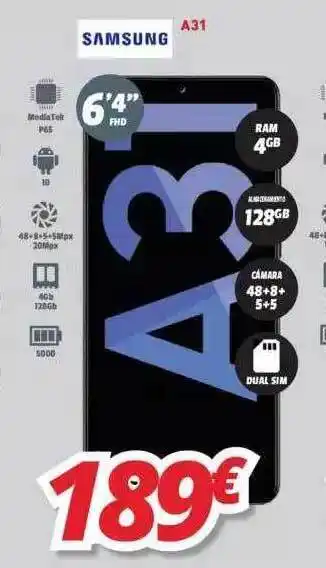 Mi electro SAMSUNG A31 oferta
