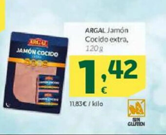 HiperDino Argal Jamón Cocido Extra oferta