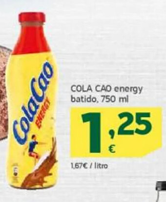HiperDino Cola Cao Energy Batido oferta