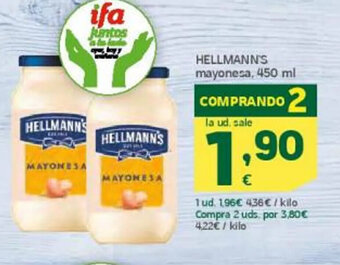 HiperDino Hellmann's Mayonesa 450ml oferta