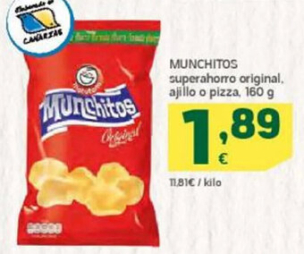 HiperDino Munchitos Superahorro Original Ajillo o Pizza oferta