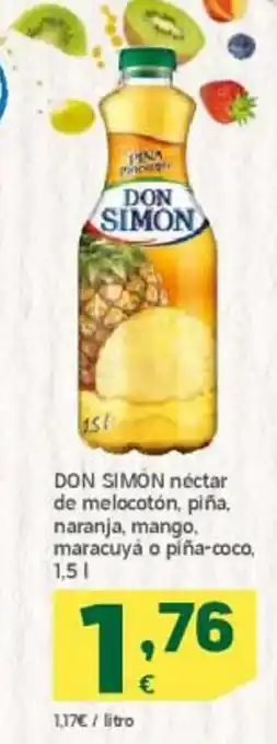HiperDino Don Simón Néctar de Melocoton Piña Naranja Mango Maracuyá o Piña-Coco oferta