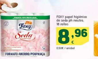 HiperDino Foxy Papel Higiénico de Seda Ph Neutro oferta