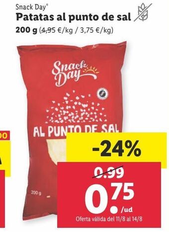 Lidl Patatas chips snack day oferta