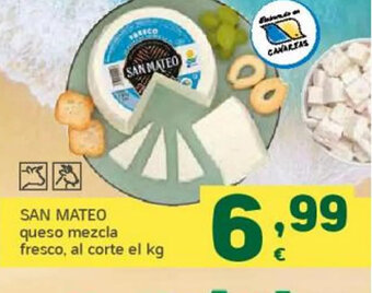HiperDino San Mateo Queso Mezcla Fresco Al Corte El Kg oferta