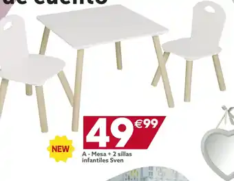 GiFi Mesa +2 Sillas Infantiles Sven oferta
