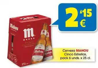 TOP Cash & Carry Cerveza Mahou Cinco Estrellas oferta