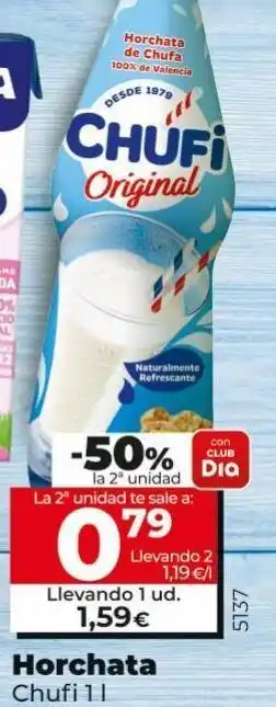 Maxi Dia Horchata chufi oferta
