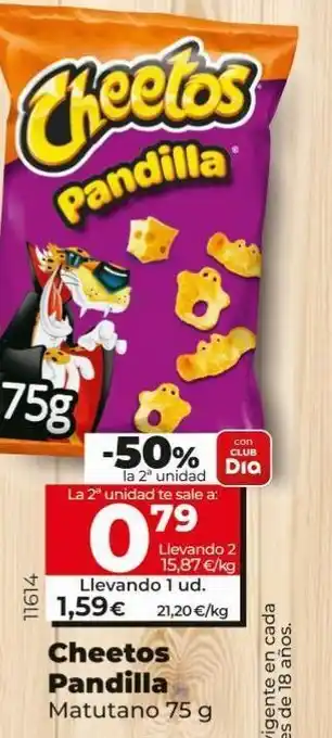 Maxi Dia Cheetos pandilla matutano oferta