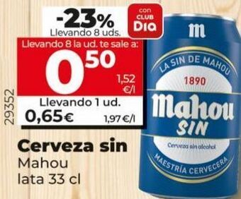 Maxi Dia Cerveza sin alcohol mahou oferta