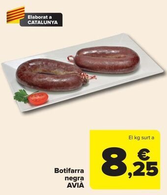 Carrefour Botifarra negra avià oferta