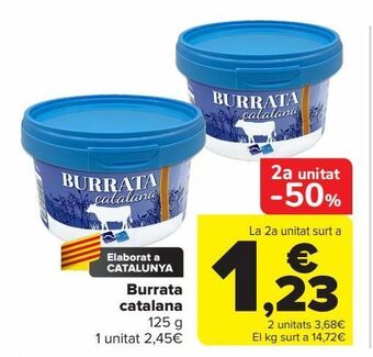 Carrefour Burrata catalana oferta