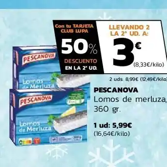 Supermercados Lupa Lomos de merluza oferta