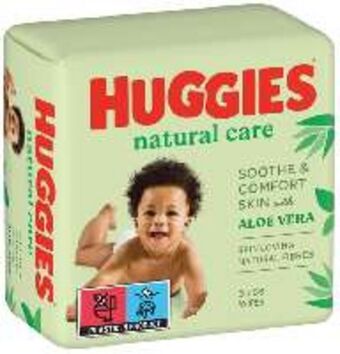 FROIZ Toallitas huggies natural care aloe 112+56 unidades oferta