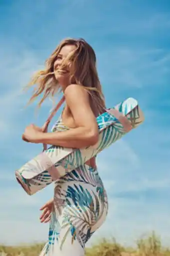 Esterilla de yoga antideslizante estampada