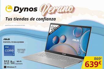 Dynos Informática Asus portátil f515ea-ej1858w oferta