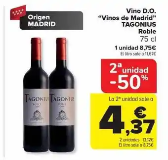 Carrefour Tagonius roble oferta