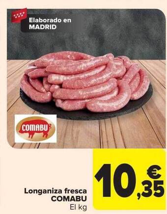 Carrefour Longaniza fresca comabu oferta