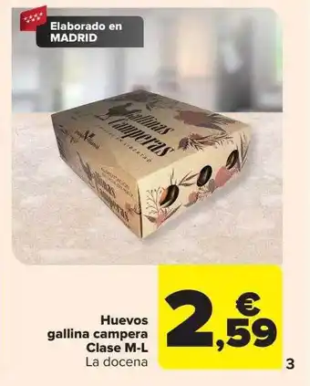 Carrefour Huevos gallina campera oferta