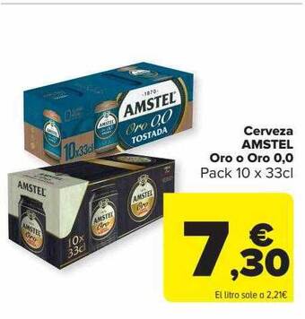 Carrefour Cerveza amstel oferta