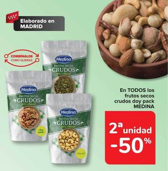 Carrefour En todos los frutos secos crudos doy pack medina oferta