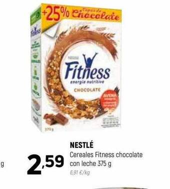 Coviran Nestlé cereales fitness chocolate con leche oferta