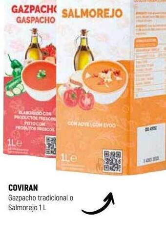 Coviran Coviran gazpacho tradicional o salmorejo oferta