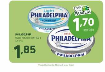 Coviran Philadelphia queso natural o light oferta