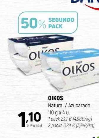 Coviran Oikos natural - azucarado oferta