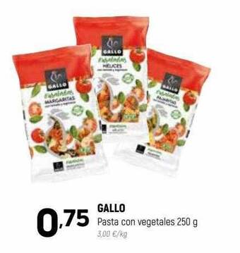 Coviran Gallo pasta con vegetales oferta