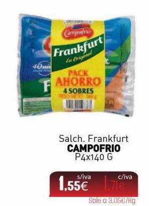 Cuevas Cash Salch. frankfurt campofrio oferta