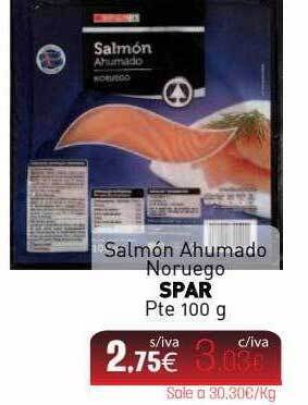 Cuevas Cash Salmón ahumado noruego spar pte oferta