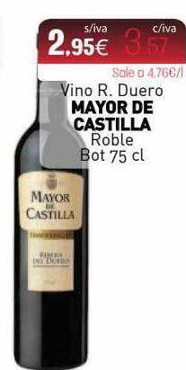 Cuevas Cash Vino r. duero mayor de castilla roble bot oferta