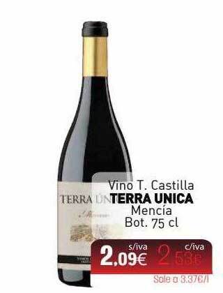 Cuevas Cash Vino t. castilla terra unica mencía bot oferta