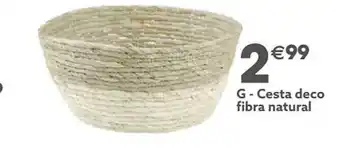GiFi G - cesta deco fibra natural oferta