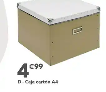 GiFi D - caja cartón a4 oferta