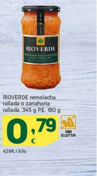 HiperDino Rioverde remolacha rallada o zanahoria rallada oferta