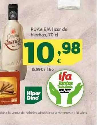 HiperDino Ruavieja licor de hierbas oferta