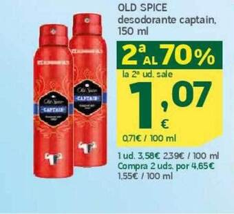 HiperDino Old spice desodorante captain oferta
