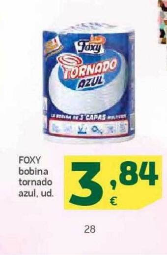 HiperDino Foxy bobina tornado azul oferta