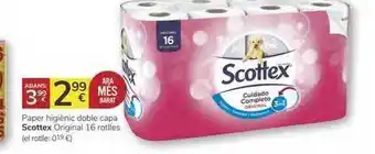 Supermercados Charter Scottex Paper higiènic doble capa Original oferta