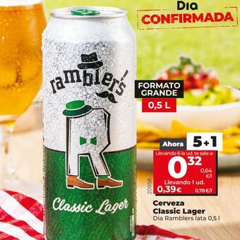 Dia Cerveza classic lager oferta
