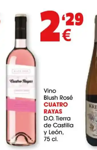 TOP Cash & Carry Cuatro Rayas Vino Blush Rosé D.O Tierra de Castilla y León oferta