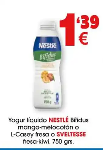 TOP Cash & Carry Yogur Líquido Nestlé Bifidus Mango-Melocotón o l-Casey Fresa o Sveltesse oferta