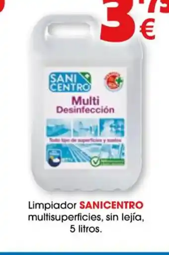 TOP Cash & Carry Limpiador Sanicentro Multisuperficies Sin Lejia 5litros oferta