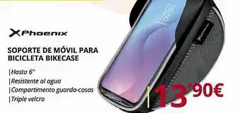 Dynos Informática Xphoenix soporte de móvil para bicicleta bikecase oferta
