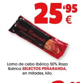 TOP Cash & Carry Lomo de Cebo Ibérico 50% Raza Ibérica Selectos Peñaranda En Mitades oferta