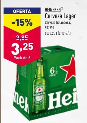 ALDI Heineken Cerveza lager oferta